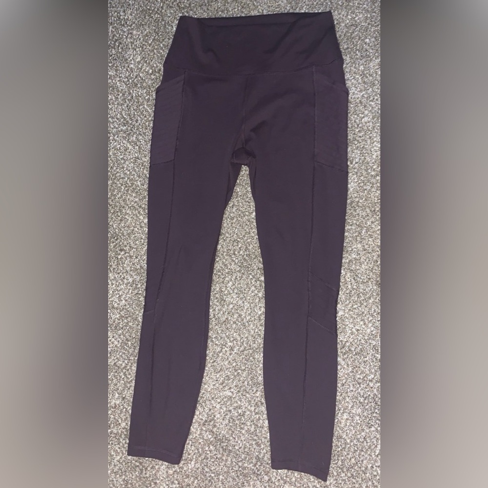 RBX Textured Moto leggings with side pockets Wine color size Large